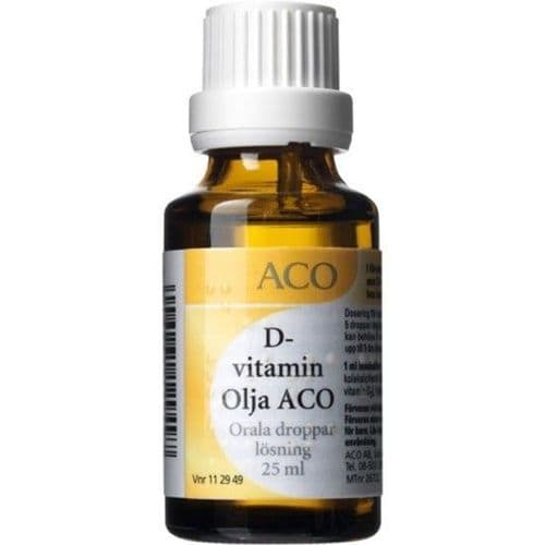 D-vitamin olja aco, orala droppar, lösning 80 ie/droppe 25 ml