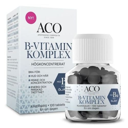 Aco b-vitamin komplex 100 tabletter